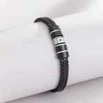 Load image into Gallery viewer, Screw-Head Accent Black Bracelet
