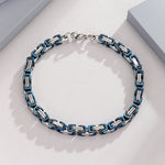 Load image into Gallery viewer, Bold Sapphire Interlock Bracelet
