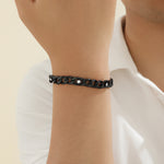 Load image into Gallery viewer, Trendy Black Crystal Charm Bracelet
