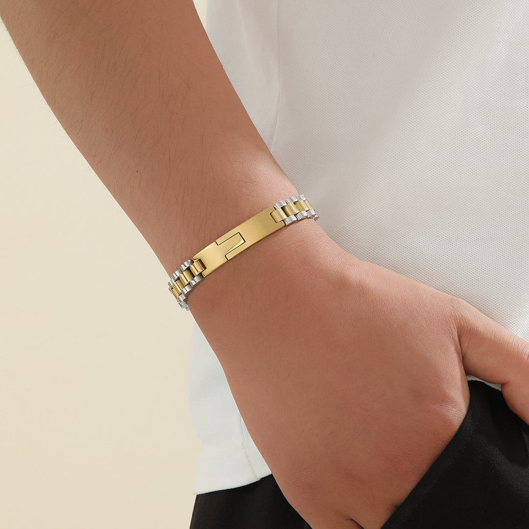 Sassy Gold-Silver Minimalist Band