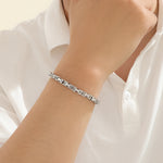 Load image into Gallery viewer, Daring Silver Interlock Bracelet
