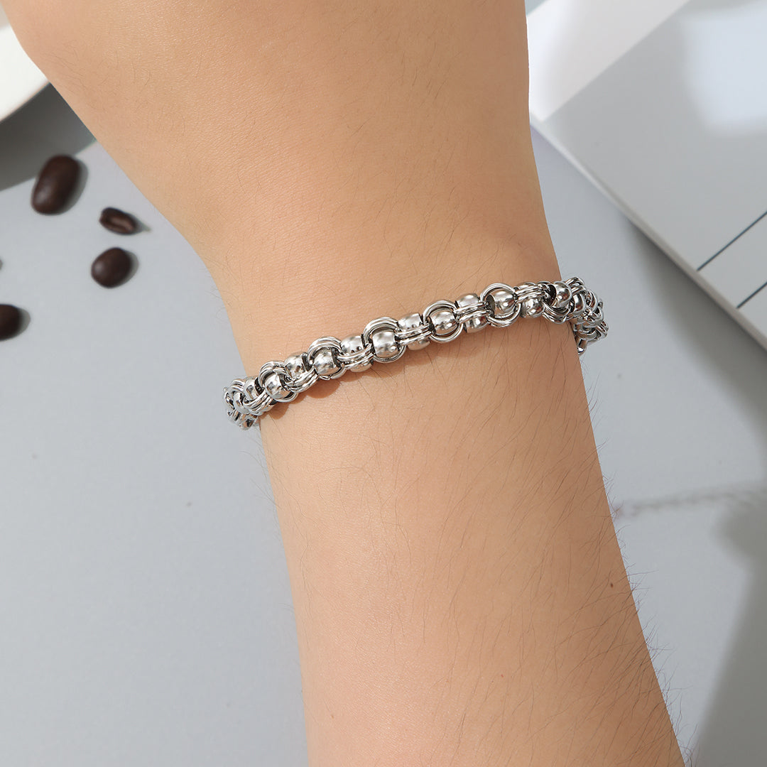 Robust Silver Chic Bracelet