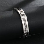 Load image into Gallery viewer, Regal Silver and Black Fusion Bracelet
