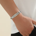 Load image into Gallery viewer, Regal Silver and Black Fusion Bracelet
