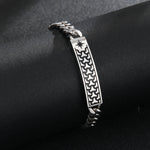 Load image into Gallery viewer, Gleaming Silver Astral Pattern Bracelet
