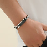 Load image into Gallery viewer, Stately Silver Chain Bracelet
