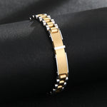 Load image into Gallery viewer, Sleek Gold-Silver Loop Bracelet
