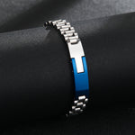 Load image into Gallery viewer, Sassy Silver-Sapphire Minimalist Band
