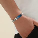 Load image into Gallery viewer, Sassy Silver-Sapphire Minimalist Band
