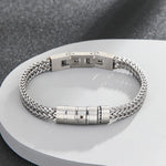 Load image into Gallery viewer, Screw-Head Accent Silver Bracelet
