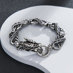 Load image into Gallery viewer, Mythic Silver Dragon&#39;s Embrace Bracelet
