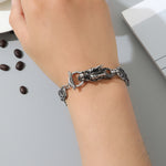 Load image into Gallery viewer, Mythic Silver Dragon&#39;s Embrace Bracelet
