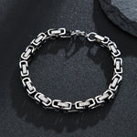 Load image into Gallery viewer, Seamless Silver Metallic Loop Bracelet
