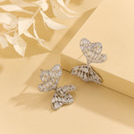 Load image into Gallery viewer, Alluring Silver Bow  Symphony Earrings - Reet Pehal
