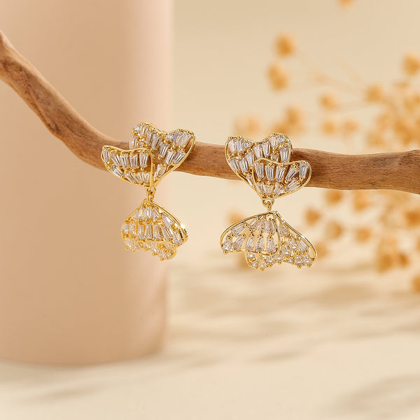 Alluring Golden Bow  Symphony Earrings - Reet Pehal