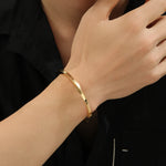 Load image into Gallery viewer, Sophisticated Shine Gold Cuff
