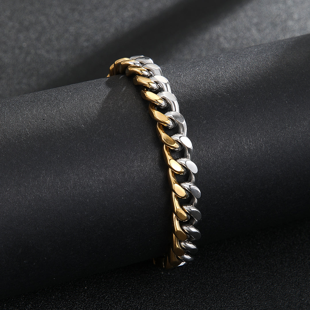 Exotic Gold & Silver Link Bracelet