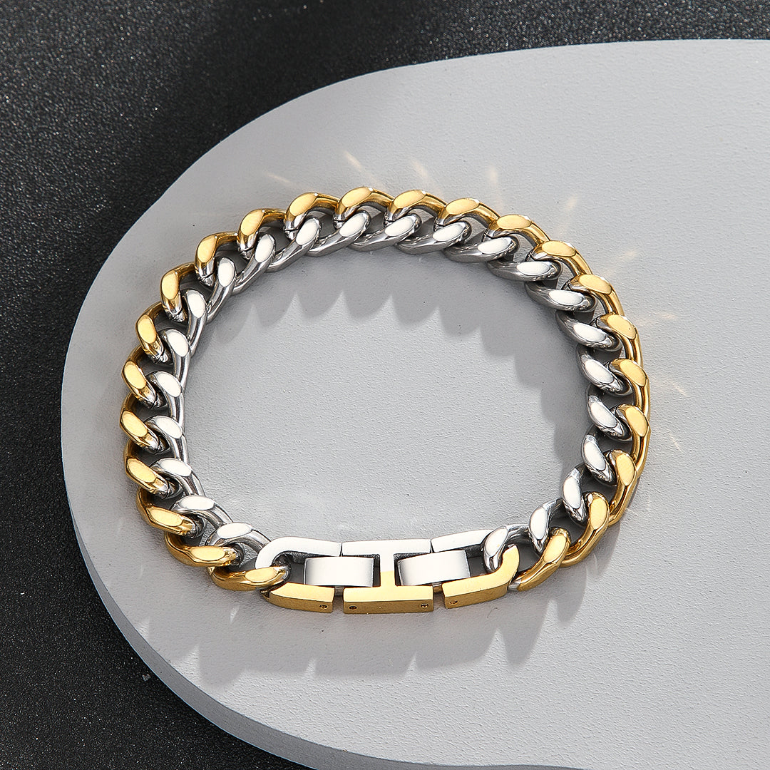 Exotic Gold & Silver Link Bracelet