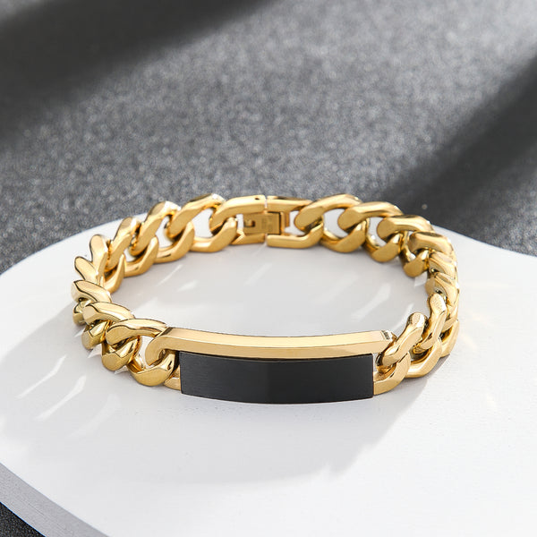 Stately Gold Chain Bracelet