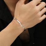 Load image into Gallery viewer, Sophisticated Shine Silver Cuff
