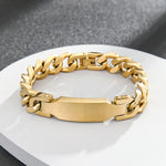 Load image into Gallery viewer, Masculine Gold Link Statement Bracelet
