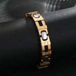 Load image into Gallery viewer, Luxe Cabochon Gold Link Bracelet
