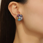 Load image into Gallery viewer, Radiant Blossom Fiesta multicolor Earrings - Reet Pehal
