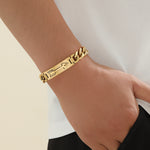 Load image into Gallery viewer, Arrowhead Gold Chunky Chain Bracelet
