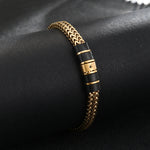 Load image into Gallery viewer, Screw-Head Accent Gold Bracelet
