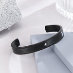 Load image into Gallery viewer, Glimmering Gemstone Grace Black Bracelet
