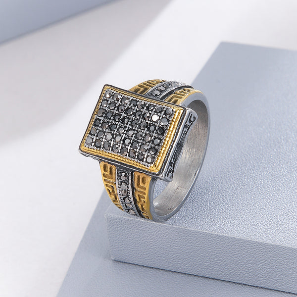 Celestial Glow Square Ring