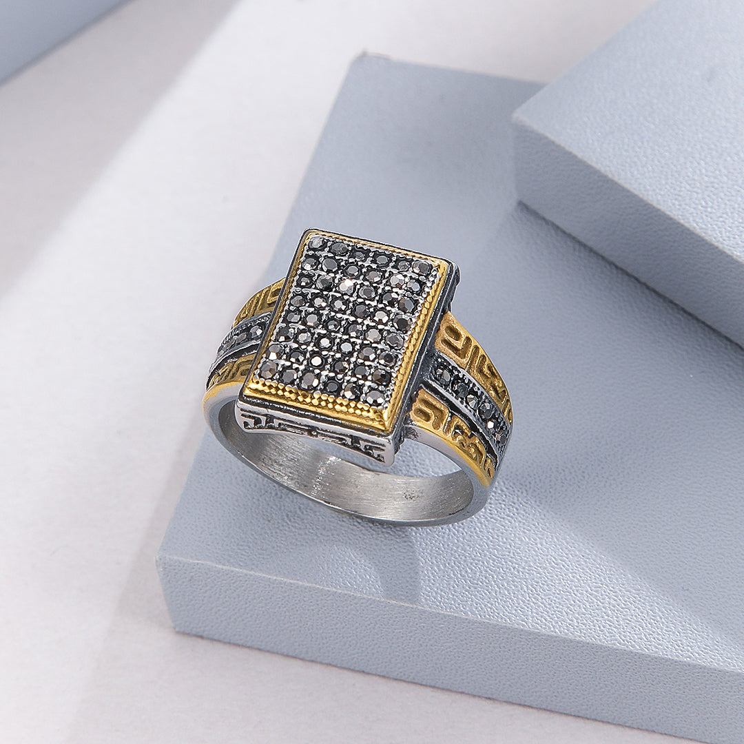 Celestial Glow Square Ring