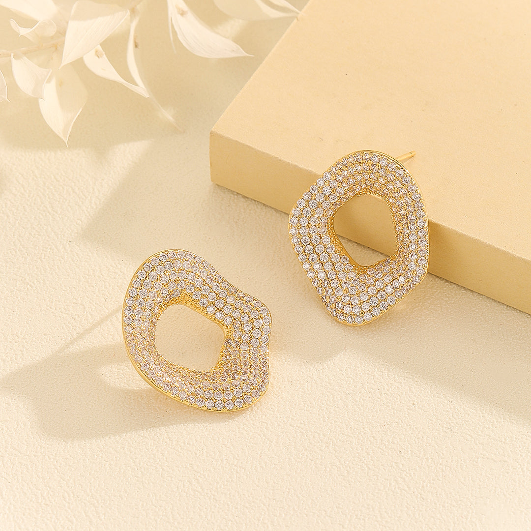 Luminous Golden Twinkling  Studs - Reet Pehal