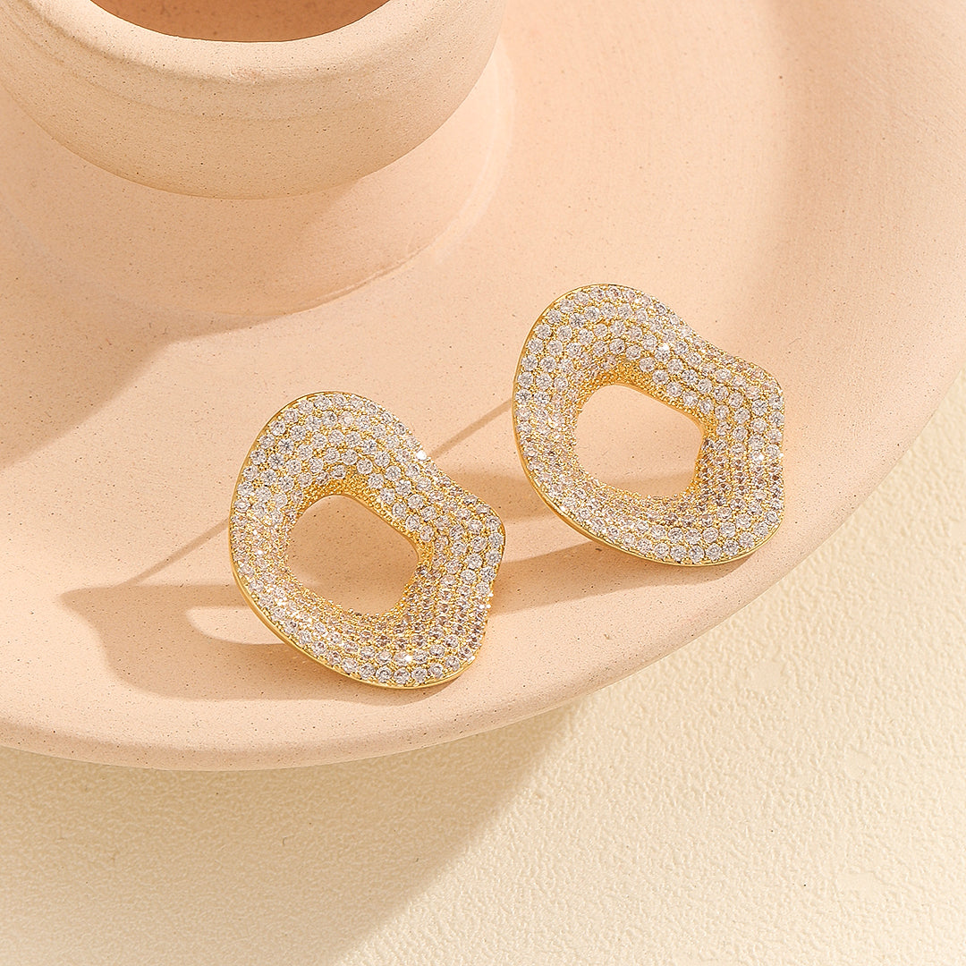 Luminous Golden Twinkling  Studs - Reet Pehal