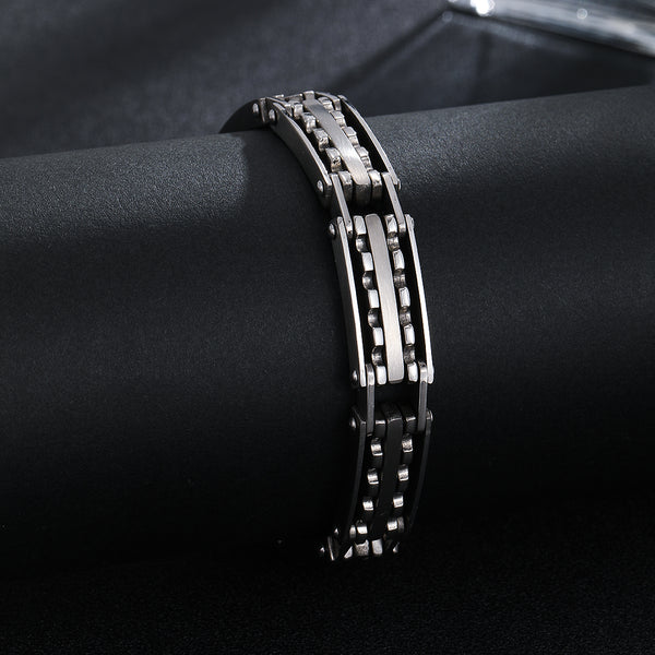 Modernist Steel Edge Bracelet