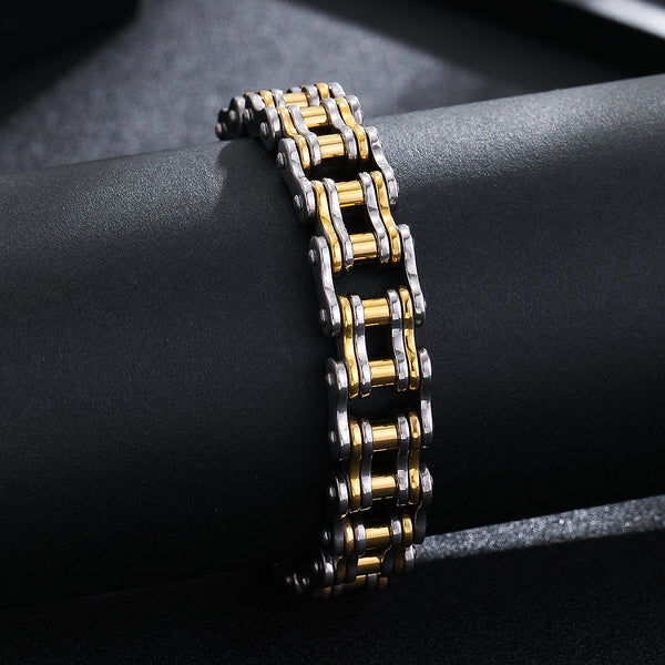 Opulent Contrast Gold Bracelet