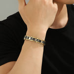 Load image into Gallery viewer, Silver-Gold Harmony Link Bracelet
