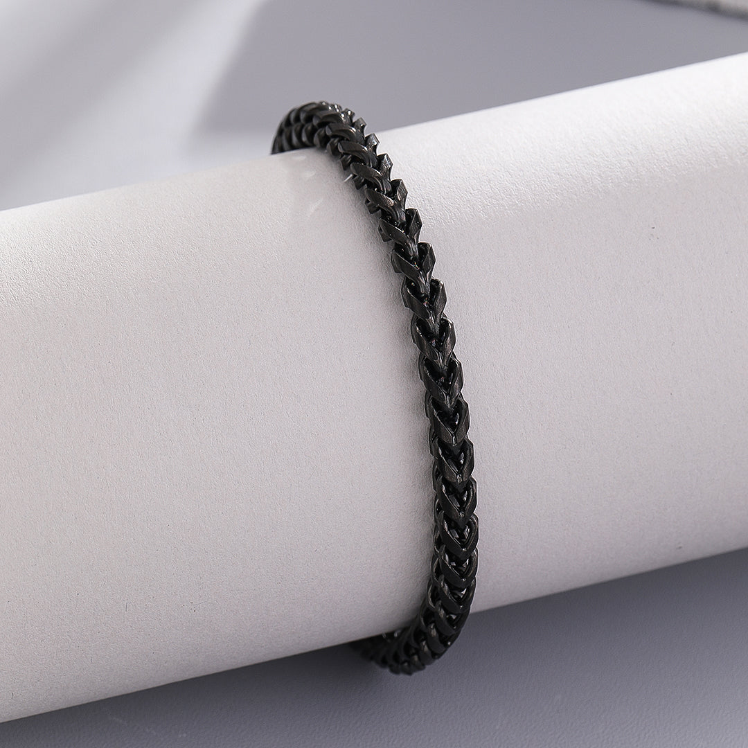 Durable Noir Braided Bracelet