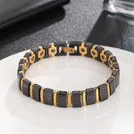 Load image into Gallery viewer, Twilight Gold &amp; Black Bracelet
