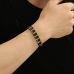 Load image into Gallery viewer, Twilight Gold &amp; Black Bracelet
