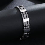 Load image into Gallery viewer, Luxe Alternating Tones Silver Bracelet
