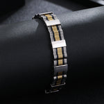 Load image into Gallery viewer, Luxe Alternating Tones Gold Bracelet
