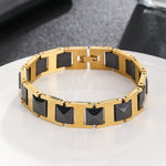 Load image into Gallery viewer, Geometric Glam Gold Bracelet
