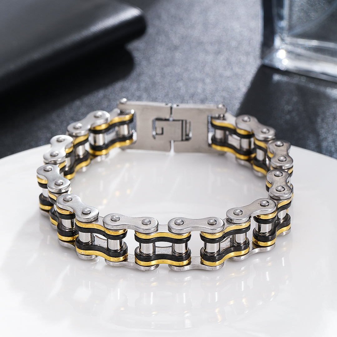 Opulent Contrast Silver Bracelet