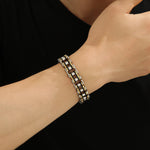 Load image into Gallery viewer, Opulent Contrast Silver Bracelet
