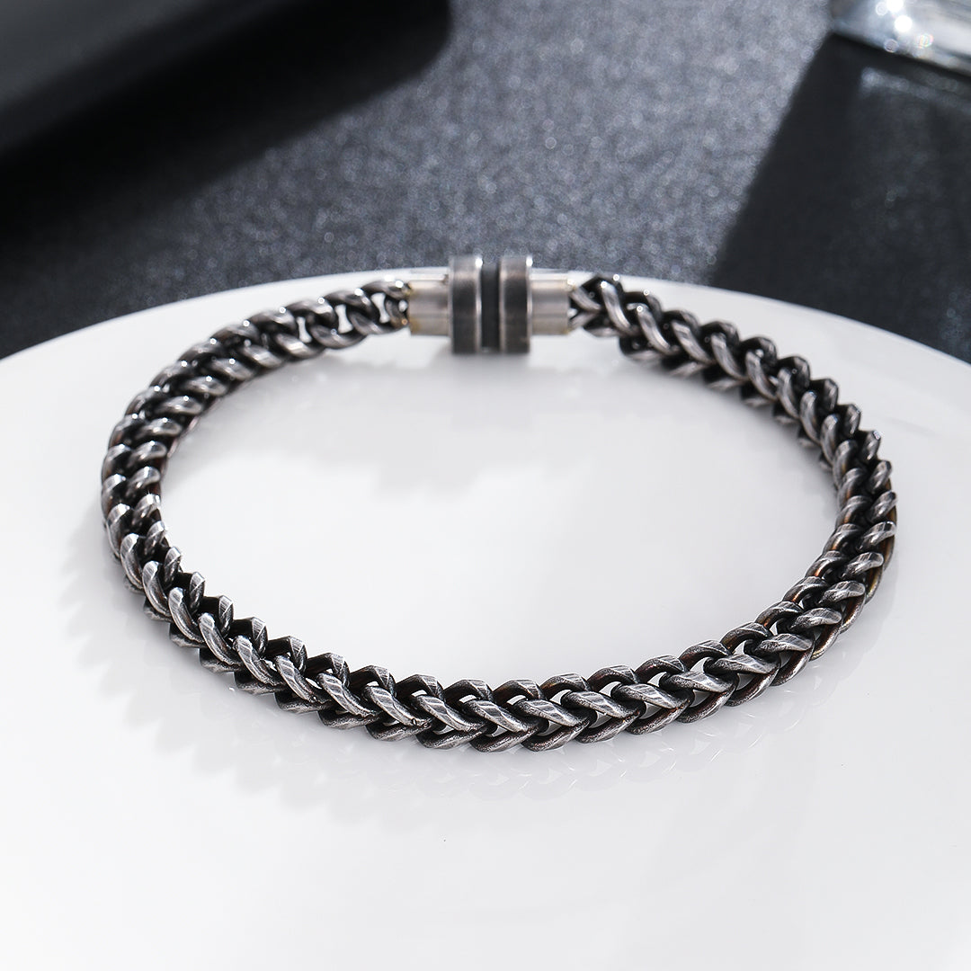 Steel Rope Clasp Bracelet