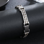 Load image into Gallery viewer, Trendy Dual Texture Silver Bracelet
