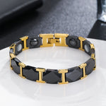 Load image into Gallery viewer, Edgy Onyx Chain Bracelet
