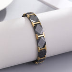 Load image into Gallery viewer, Edgy Onyx Chain Bracelet
