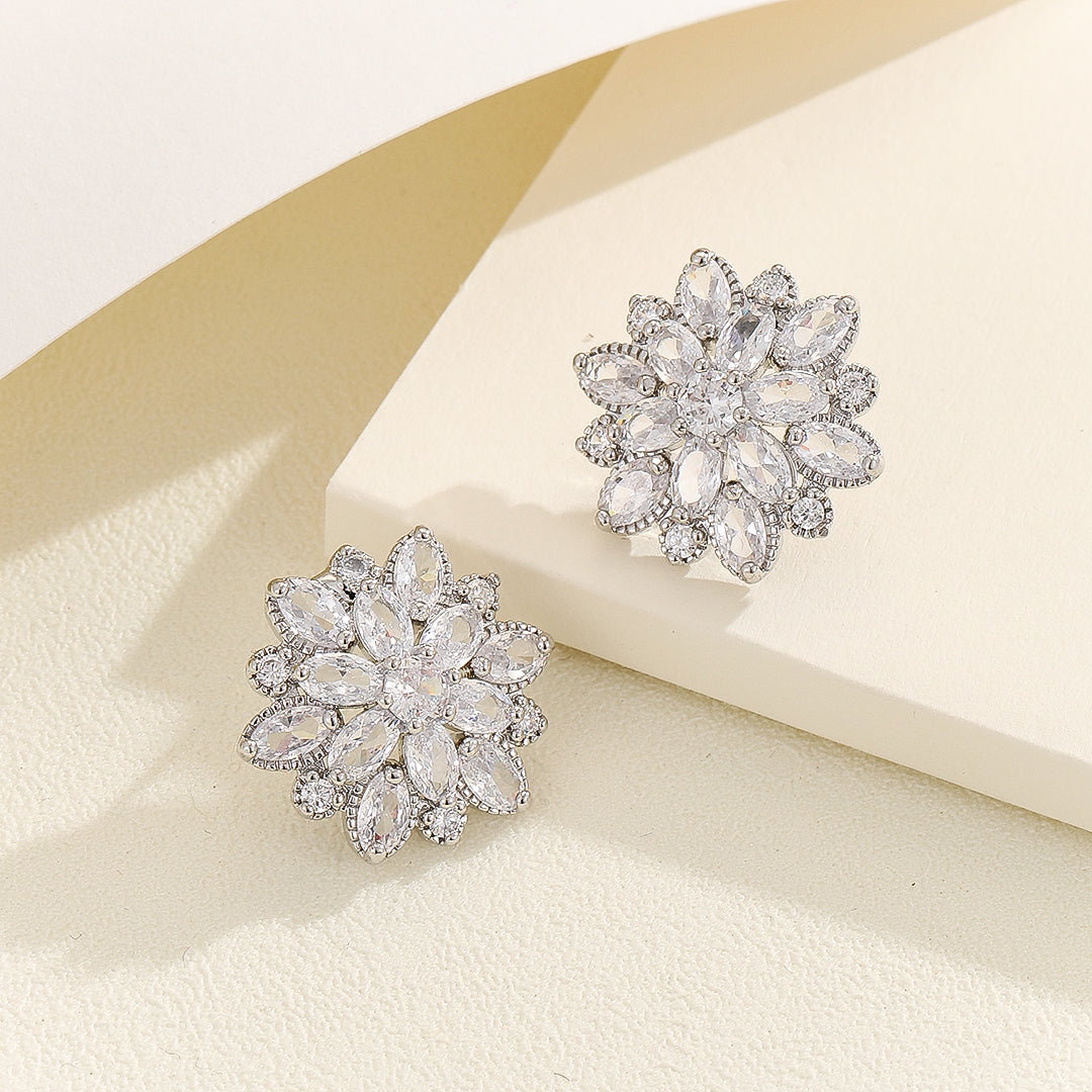 Opulent Diamond Flora Radiance Earrings - Reet Pehal